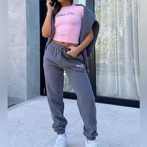 WHITE FOX SEASON 7 SWEATPANTS MONUMENT GREY XS NEW WITH TAGS